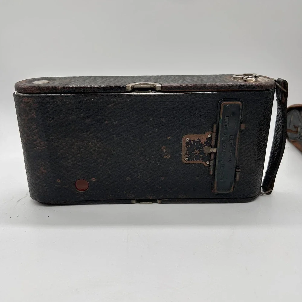Vintage 1910-1915 Kodak No 3A Autographic Folding Pocket Camera & Case Model‎ C